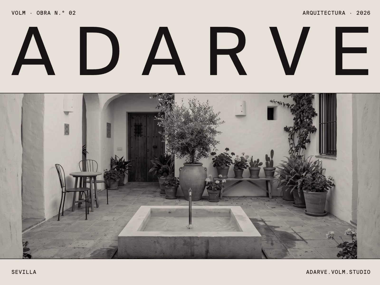 Web de Adarve (arquitectura), diseñada y desarrollada por VOLM