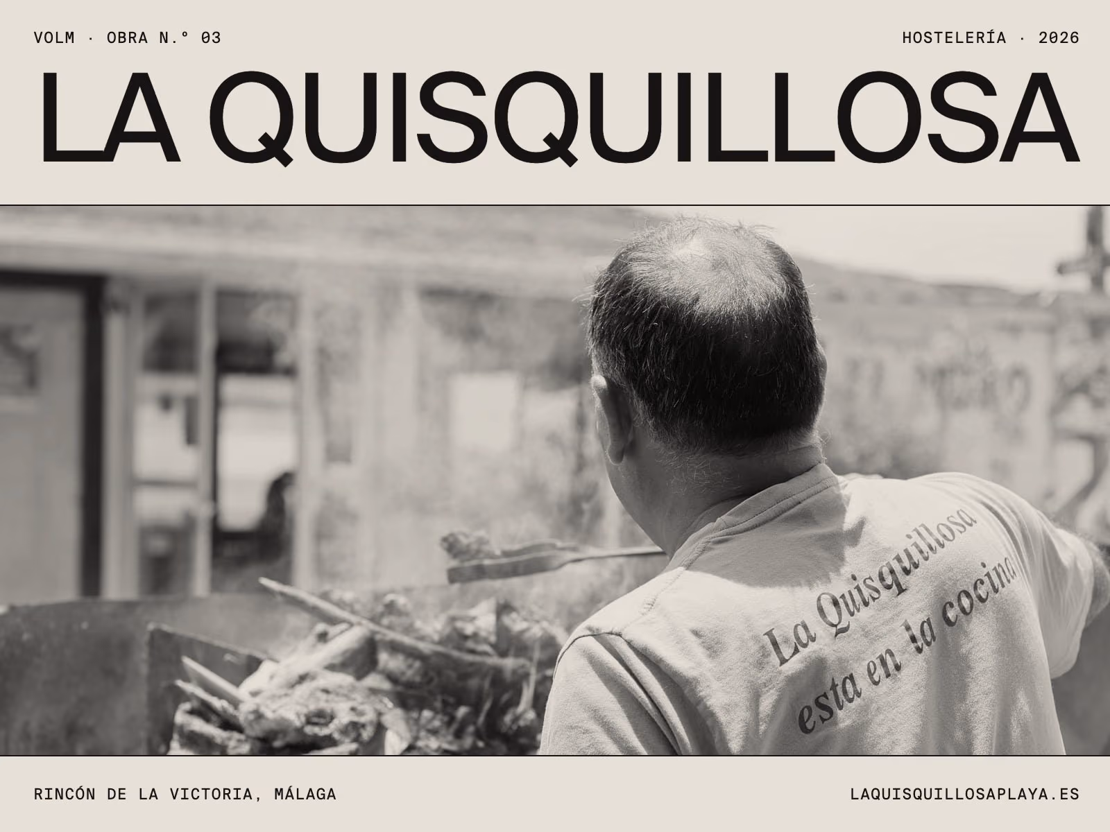 Web de La Quisquillosa (hostelería), diseñada y desarrollada por VOLM